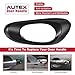 AUTEX 4pcs Interior Front Rear Left Right Door Handle Driver Passenger Side Textured Black Compatible with Trailblazer 2002-2009 Door Handle 15214507, 15214506, 15214502