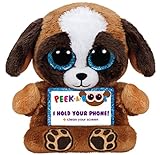 Ty Peek-A-Boo Phone Holder with Screen Cleaner Bottom, Pups