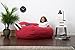 Big Joe King Fuf Foam Filled Bean Bag Chair, Comfort Suede, Sierra Red