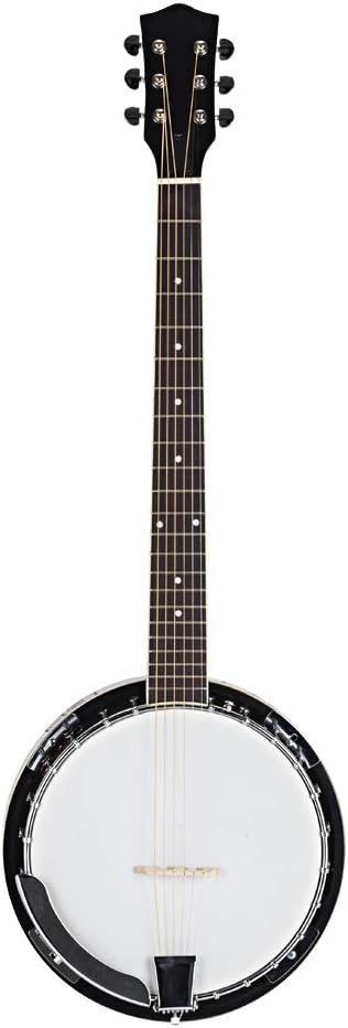 DeTrust Banjo Top Grade Exquisite Professional Sapelli Notopleura Wood Alloy 6-string Banjo Solid Metal Wood