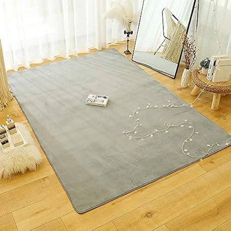 Amazon Co Jp 肥厚したコーラルベルベットプレーン畳敷物赤ちゃん安全な毛のないカーペットキッズマット滑り止め大型保育園敷物 リビング ルームパッドコーヒーテーブルブランケット クッション ヨガマット ブルー 140 0cm ホーム キッチン