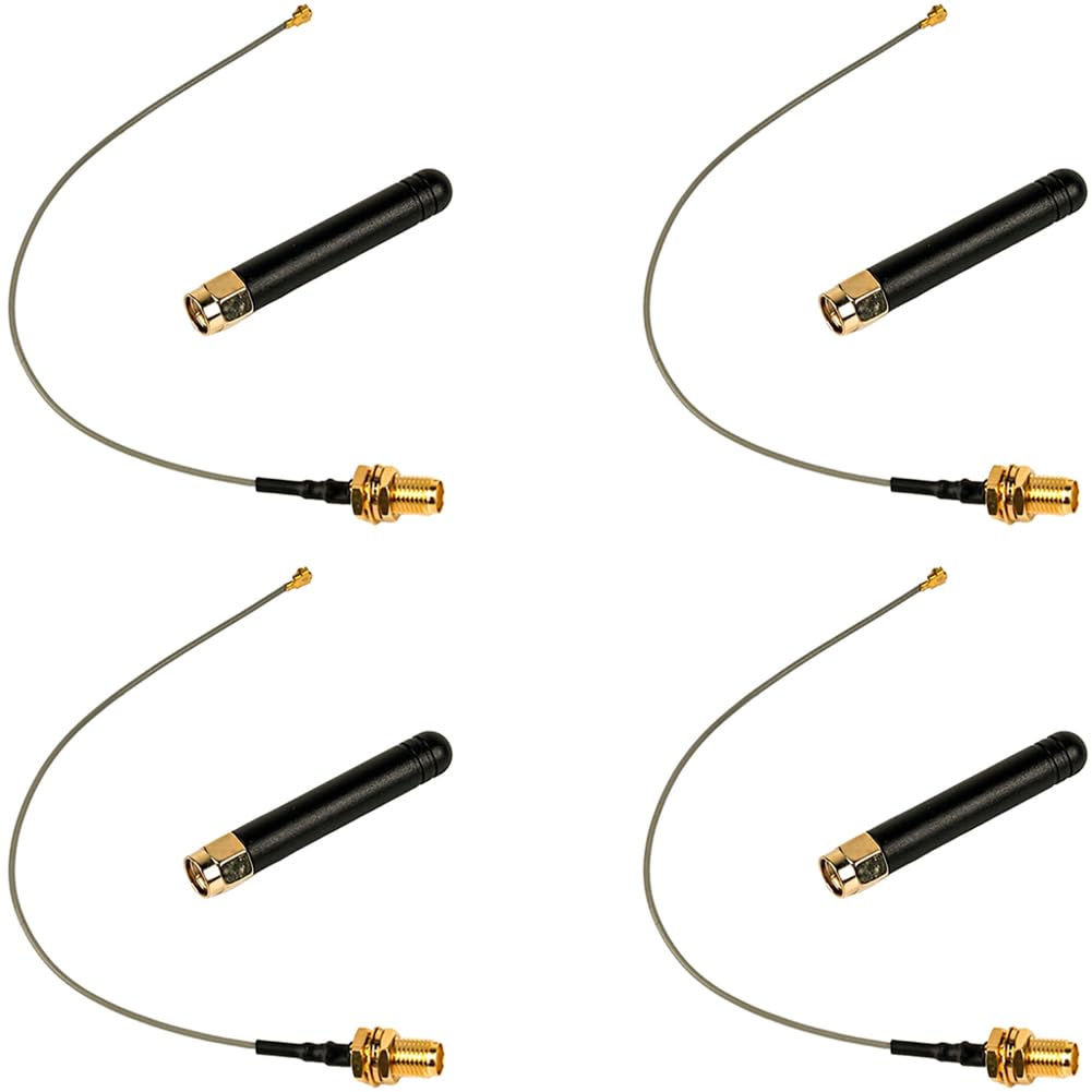 thumbnail image 2 of 5pcs 868MHz 915MHz LoRa Antenna 2dBi – IPX U.FL To Female SMA, RCmall FZ2865*5 2 of 5