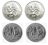 Pair of Real Double Sided Quarters 1 Two Headed and 1 Two Tailed Coin - 1 x Double Headed Quarter + 1 x Double Tailed Quarter