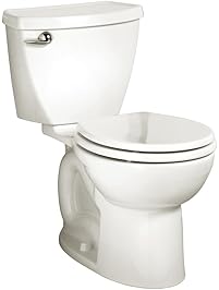American Standard 270DA001.020 Cadet 3 Round Front Two-Piece Toilet with 12-Inch Rough-In, White