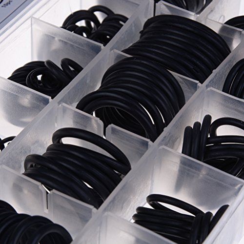 Eshylala 222 Pieces O-Ring Kit Rubber Washer Seals 17 Different Sizes Rubber O-Ring Sealing Gasket Grommet Assortment Set for Automotive, Plumbing, and PC hardware/Piano repair etc - Thumbnail 5