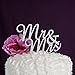 Ella Celebration Mr and Mrs Wedding Cake Topper Rhinestone Monogram Decoration Cake Toppers Mr & Mrs (Silver)
