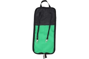Tbest Drum Stick with Case Cute,IRIN Drum Stick Storage Hanging Bag Drumstick Portable Handbag with Handle 5 Colors Available (Black/Red/Green/Blue/)(Green)