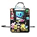 DMoose Car Backseat Organizer for Kids with Touchscreen and 9 storage Pockets, Tablet Holder, Water Bottle, Toys, Drinks and Space Saving Storage, Seat Protector Kick Mats and Travel Support