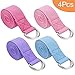 GOBANNEY Yoga Strap, 4PCS, Stretch Bands, Adjustable D-Ring Buckle, Stretching, Pilates, Physical Therapy, Fitness,Yoga (Four Colors)thumb 3