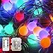NSEN Led String Lights, Colored Globe String Lights, 44Ft 100 LED, 8 Lighting Modes, Starry String Lights for Christmas Indoor Bedroom Outdoor Garden Patio Holiday Decoration (Battery Powered)