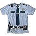 Impact Originals Johnny Law Adult Big Print Subway T-Shirt Tee Blue