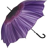 Galleria Purple Daisy Stick Umbrella