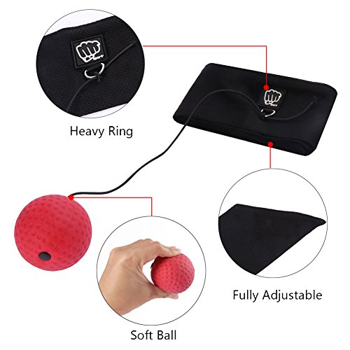 image for cherbell Boxing Reflex Ball,Fight Ball Reflex Great for Training to Im