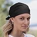 Iris Solid Color 100% Cotton All-Purpose Bandana Black (Size: 22