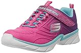 Skechers Kids Swirly Girl-81702N Gore and Strap Sneaker (Toddler), Neon Pink/Purple, 7 M US Toddler
