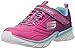 Skechers Kids Swirly Girl-81702N Gore and Strap Sneaker (Toddler), Neon Pink/Purple, 7 M US Toddler