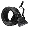 Isafish-Braided-Fishing-Rod-Cover-Gloves-67-Inch-Bait-Casting-Rod-Sleeve-Protector-Pole-Fishing-Tools-Jacket-Socks-Black