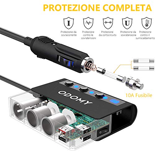 Agatige Caricatore OBD per Auto, Adattatore di Ricarica OBD