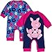 Gerber Baby-Girls Newborn Kangaroo 2 Pack Coverall, Kangaroo, 3-6 Months