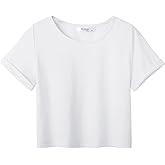 Arshiner Girls Crop Tops Short Sleeve Tie Dye Summer T Shirt Crewneck Rolled Cuffs Fashion Shirts Tee