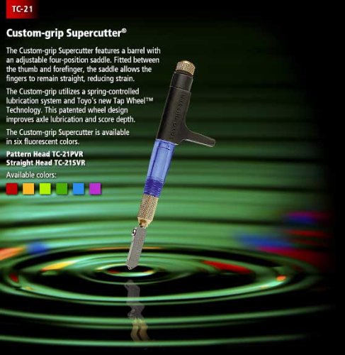 Custom-grip Supercutter - Glass Cutter - Assorted Colors