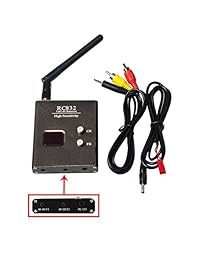 Wolfwhoop WR832 - Receptor FPV inalámbrico para carreras de Drone y Multicopter (5,8 GHz, 40 CH)