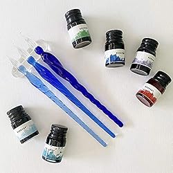 Joi-Fun High Borosilicate Glass Dip Pen Ink Set- 3