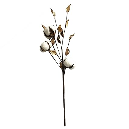Healifty 45 Cm Cotton Stems Branches Artificial Flowers Wedding