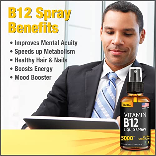 Vitamin B12 Sublingual Vegan B12 Vitamin Spray Methylcobalamin