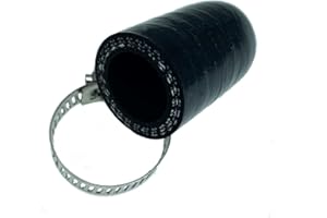 Bekelan 1/2" (13mm) Black Universal Reinforced Silicone Coolant Cap With Clamp For bypass heater Vacuum Water Port Protective End Cap Kit