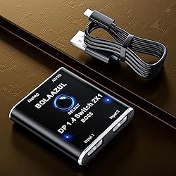 DisplayPort Switch 8K 2 in 1 Out, BolAAzuL Display