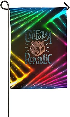 Garden Flag Hand Lettered California Republic Yard Flags Fashion