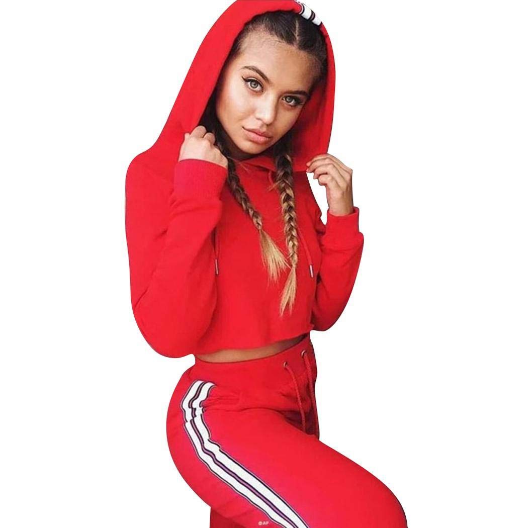 weinri women 's casual two-pieces set letter printed o-neck t-shirt long pants trouser suits