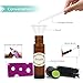12, 10ml Essential Oils Roller Bottles - Amber, Glass with Stainless Steel Roller Balls by Mavogel (3 Extra Roller Balls, 30 Pieces Labels, Opener, Funnel, Dropper, Brush Included)