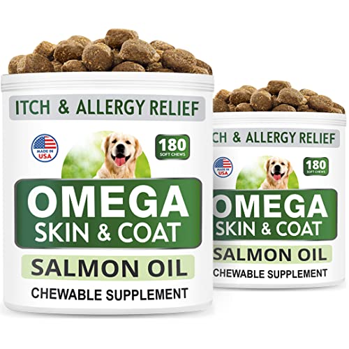 Bark&Spark Omega 3 For Dogs 180 Fish Oil Chews Allergy And Itch