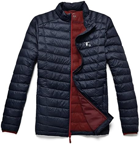 TAK Men's Puffer Down Jacket Packable Ultra Light Coat