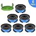 Thten 0.065" Single Line Auto-Feed Replacement Trimmer Spool 29092 for Greenworks Weed Eater String 24V and 40V Trimmer (6 Packs Plus 1 Cap) primary