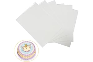 Doittask Edi ble Frosting Sheets (Icing Sheets) : 25 Count White Edible Printer Paper for Cake, 11.7" x 8.3" - A4 Size
