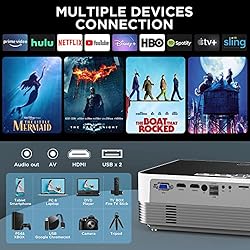 Native 1080P WiFi Bluetooth Projector, 8500L HD