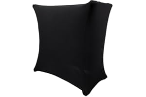Rockville RSC5B Universal Black DJ Scrim Cloth Cover for X Stand, 360-Degree Coverage, Wrinkle-Resistant, Machine Washable, Perfect for Mobile DJs and Event Performers