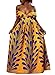 Uideazone Women's Sexy Sleeveless Halter Dress African Printed Maxi Long Dress