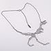 Zhenhui Steam Punk Style Fashion Walking Dinosaur Tyrannosaurus T-Rex Skeleton Charm Pendant Necklace Earrings Set for Women Girl