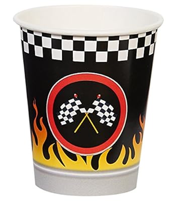Racecar Racing Party Supplies 9 oz Paper Cups (8)