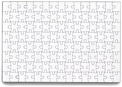 SanShun Blank Puzzle Jigsaw Puzzle 120 Pieces (6-Pack)