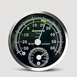 2 in 1 Anymetre Stainless Steel Mechanical Analog Thermometer and Hygrometer TH-603