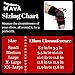 Mava Sports Elbow Sleeve Weightlifting Bamboo Elbow Brace Compression Support Sleeve for Tendonitis, Tennis, Golf Elbow Treatment - Reduce Elbow Joint Pain