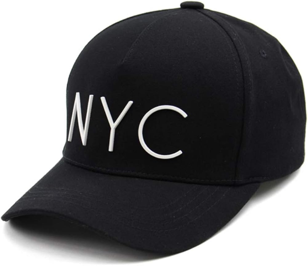 Amazon Teamlife 韓国 ファッション K Pop Nyc 野球 帽子 カジュアル Uvカット キャップ Baseball Cap 野球帽 男女兼用 付き Freesize 調節可能 ブラック キャップ 通販