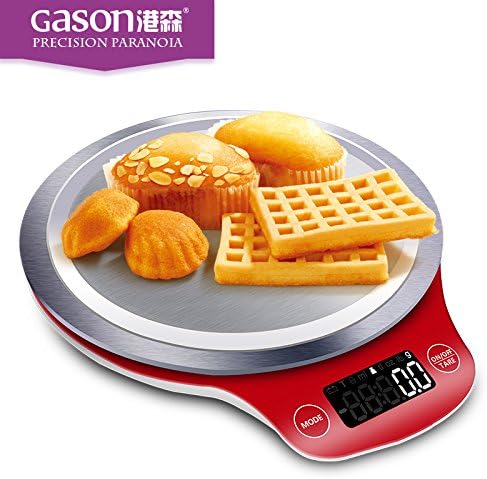 OHJIX C4 Kitchen scales LCD display accurate digital Stainless steel electronic cooking food precision 3kg x 0.1g / 5kg x 1g