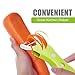 Peeler Portable Compact Mini Size Lightweight Easy to Carry Durable Dual Head Small Shredder Kitchen Tool Convenient Two Way Use Peeling Surrendering Green