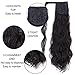 Stamped Glorious 24 Inch Long Ponytail Extensions, Natural Black, Size 24 Inch